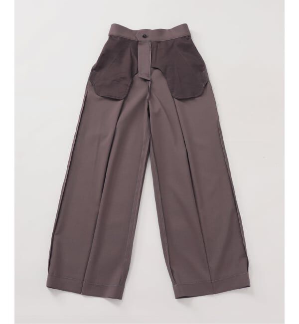 NOBLE「《追加・WEB限定カラーあり》エステルツイルストレッチスラックスパンツ」|スラックス|