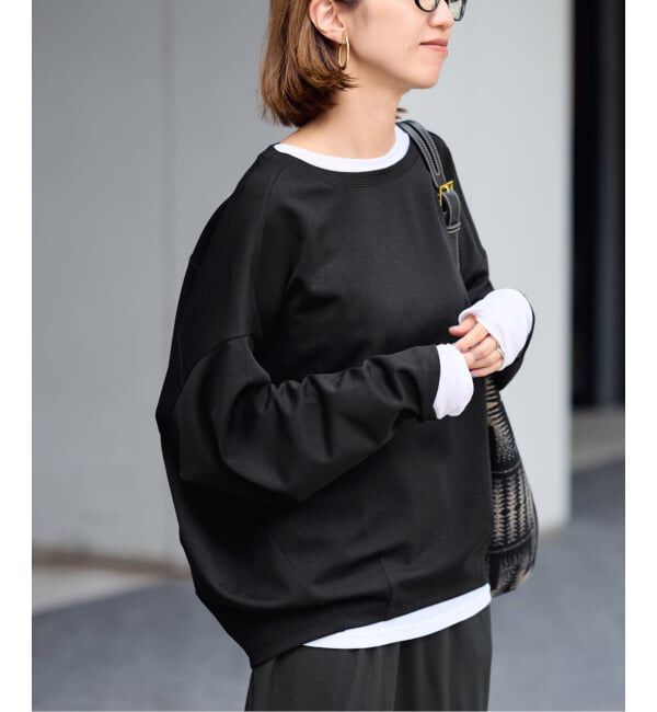 FRAMeWORK「≪WEB限定 / 新色 /追加≫コクーンプルオーバー」|Tシャツ・カットソー|ブラック