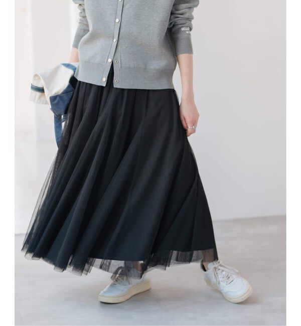 Spick and Span「《追加》チュールスカート」|スカート|