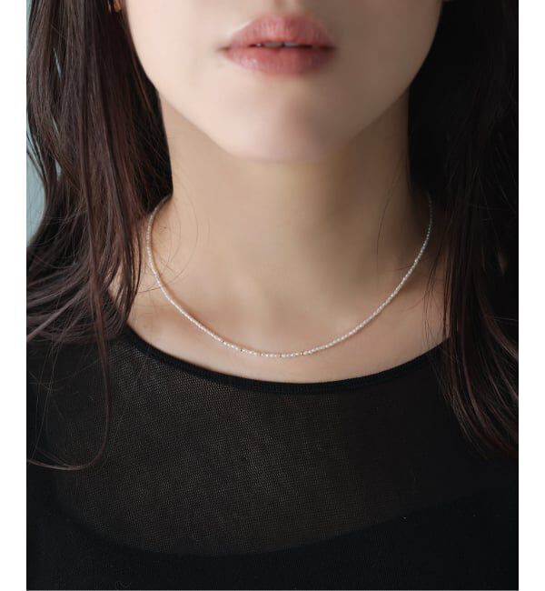 Lilas by Spick&Span「《追加予約》ライスパール40cmネックレス K10」|ネックレス|