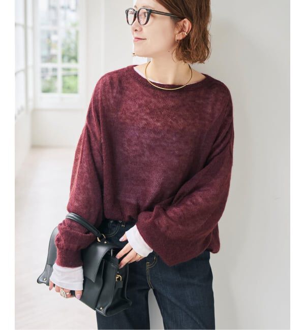 Spick and Span「ルーズモヘヤパフスリーブニット」|ニット・セーター|
