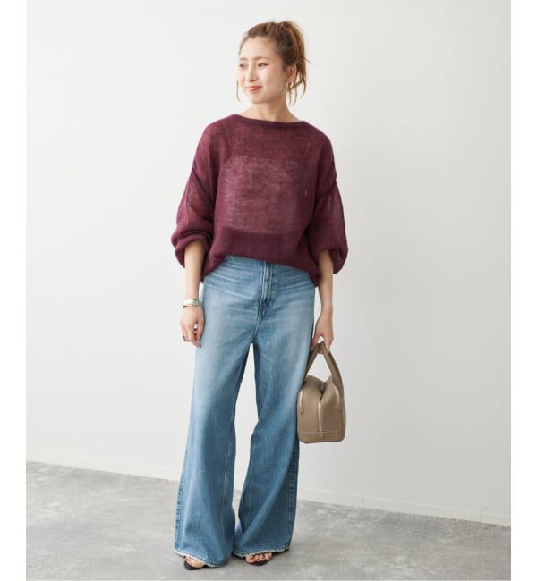 Spick and Span「ルーズモヘヤパフスリーブニット」|ニット・セーター|
