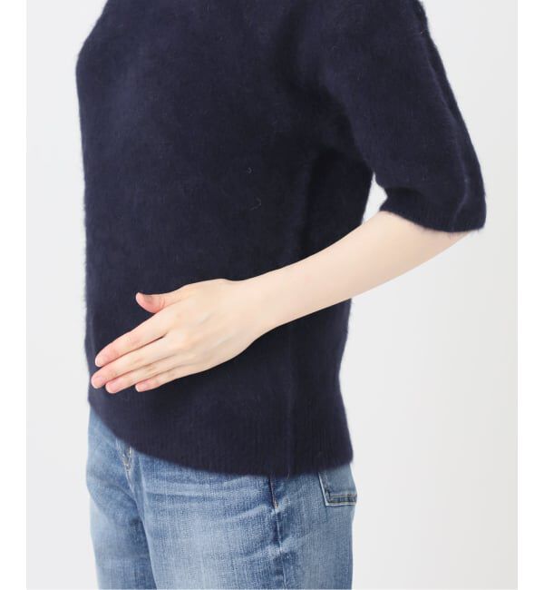 Spick and Span「《新色 / 追加》FOX/ALPACAハーフスリーブニット」|ニット・セーター|