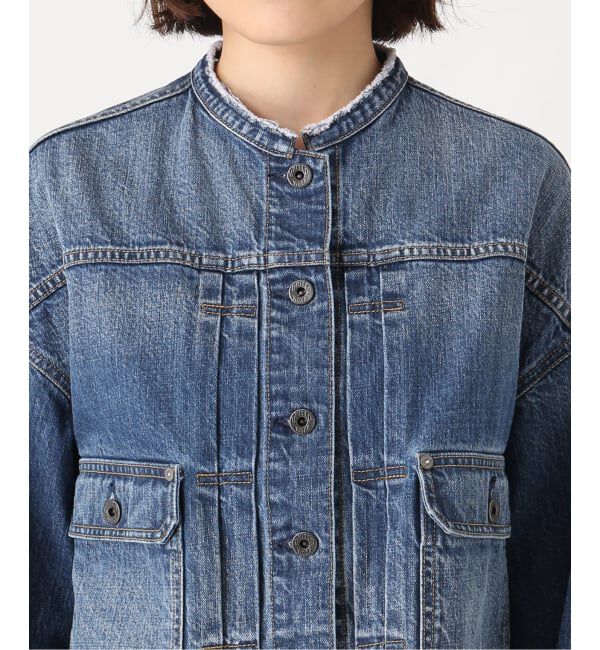 Spick and Span「《WEB限定》5 1/2 2ND-LINE CROP ジャケット」|デニムジャケット|