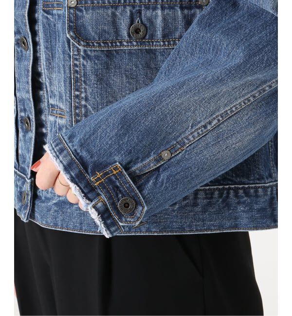Spick and Span「《WEB限定》5 1/2 2ND-LINE CROP ジャケット」|デニムジャケット|