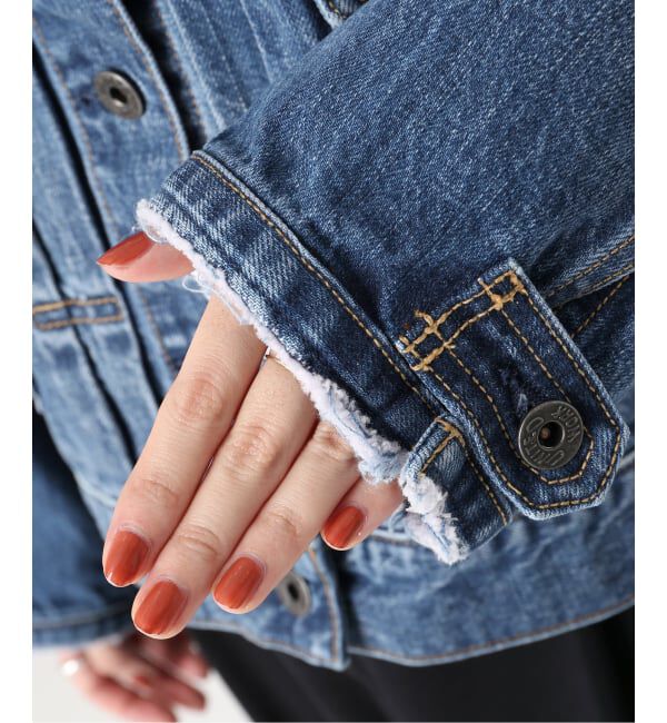 Spick and Span「《WEB限定》5 1/2 2ND-LINE CROP ジャケット」|デニムジャケット|