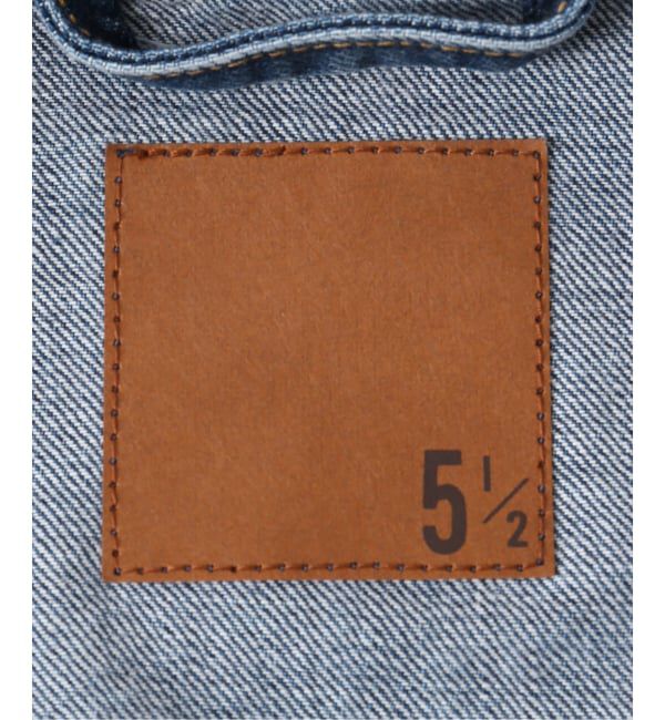 Spick and Span「《WEB限定》5 1/2 2ND-LINE CROP ジャケット」|デニムジャケット|