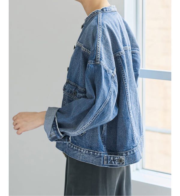 Spick and Span「《WEB限定》5 1/2 2ND-LINE CROP ジャケット」|デニムジャケット|