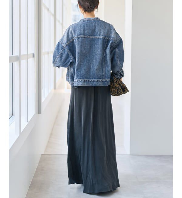Spick and Span「《WEB限定》5 1/2 2ND-LINE CROP ジャケット」|デニムジャケット|