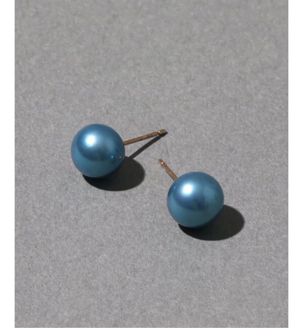 Lilas by Spick&Span「《追加予約》8mmインディゴパール1粒ピアス K10（両耳）」|ピアス|