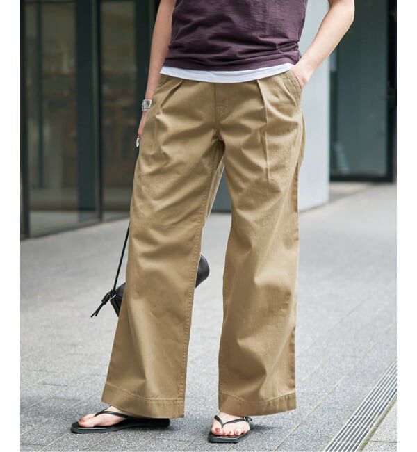 Spick and Span「ラチネバックイージーストレートパンツ」|その他|