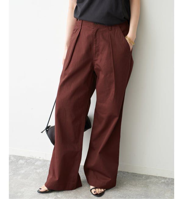 Spick and Span「ラチネバックイージーストレートパンツ」|その他|