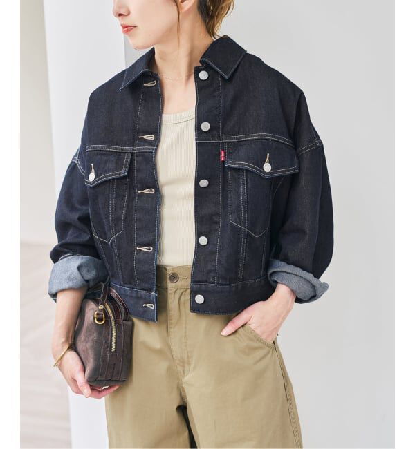Spick and Span「《別注》LEVI&rsquo;S(R) for Spick & Span LOOSE CROP TRUCKER」|デニムジャケット|