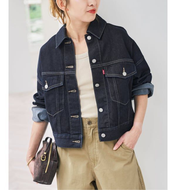 Spick and Span「《別注》LEVI&rsquo;S(R) for Spick & Span LOOSE CROP TRUCKER」|デニムジャケット|