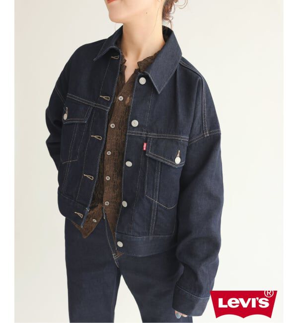 Spick and Span「《別注》LEVI&rsquo;S(R) for Spick & Span LOOSE CROP TRUCKER」|デニムジャケット|