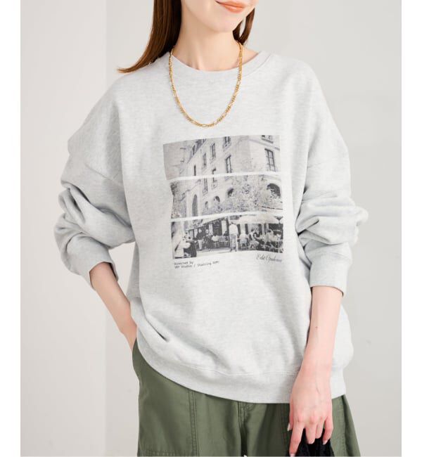 U by SPICK&SPAN「photo print スウェット」|スウェット・ジャージ|
