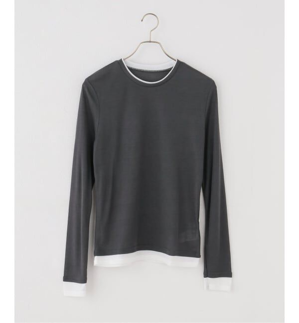 Spick and Span「《新色有り / 追加》シアーリブレイヤードプルオーバー」|Tシャツ・カットソー|