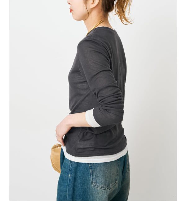 Spick and Span「《新色有り / 追加》シアーリブレイヤードプルオーバー」|Tシャツ・カットソー|