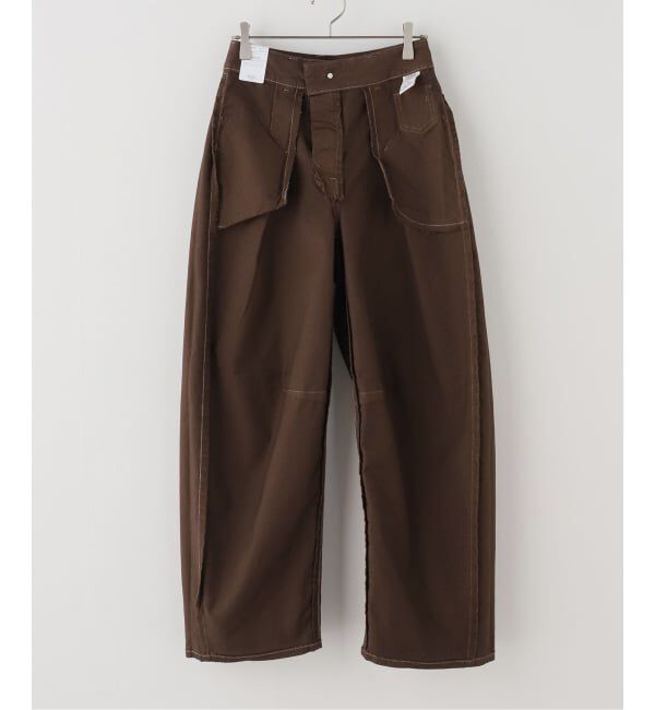 U by SPICK&SPAN「SOMETHING / サムシング HANA TUCK CURVE TAPERED」|チノ|