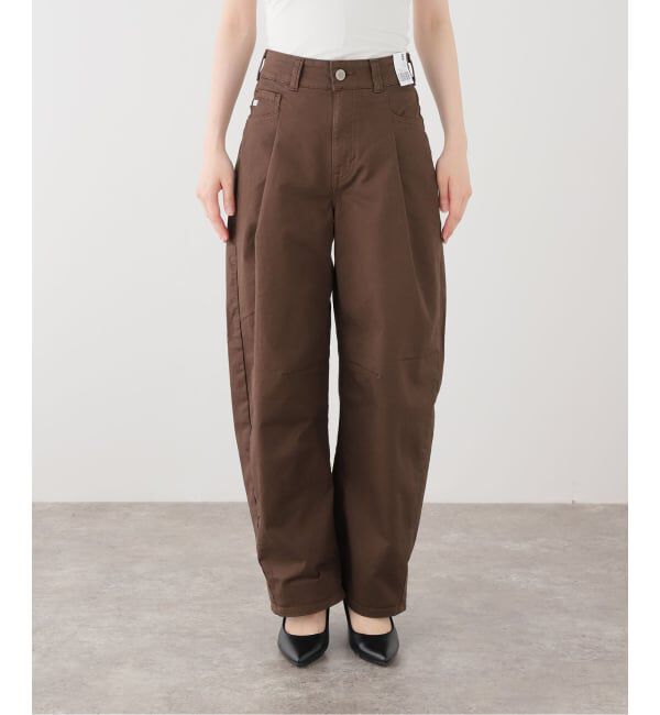 U by SPICK&SPAN「SOMETHING / サムシング HANA TUCK CURVE TAPERED」|チノ|