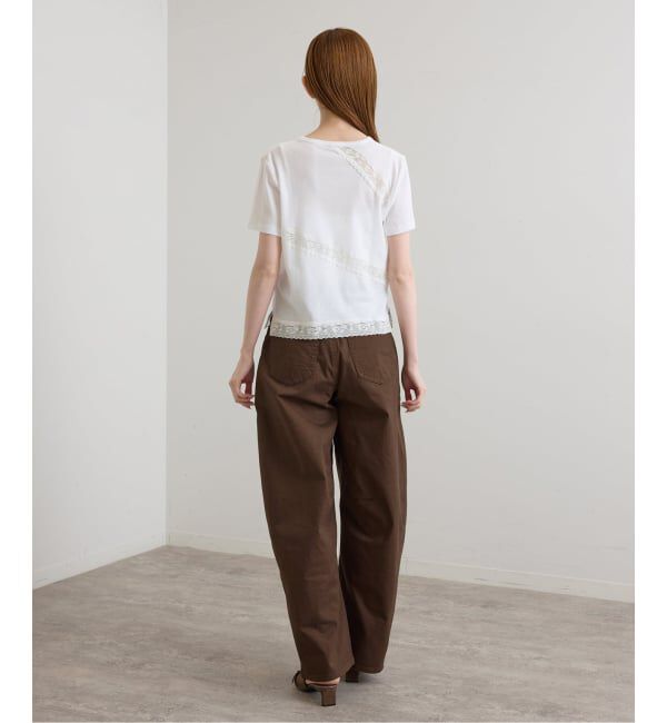 U by SPICK&SPAN「SOMETHING / サムシング HANA TUCK CURVE TAPERED」|チノ|