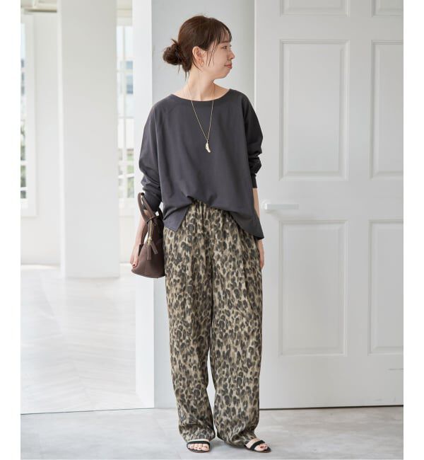 Spick and Span「《WEB限定 / 追加》レオパードプリントイージーパンツ」|その他|