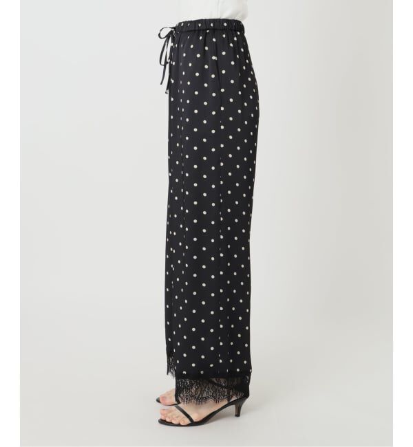 Spick and Span「《セットアップ可 / 追加》レースドッキングドットサテンパンツ」|その他|