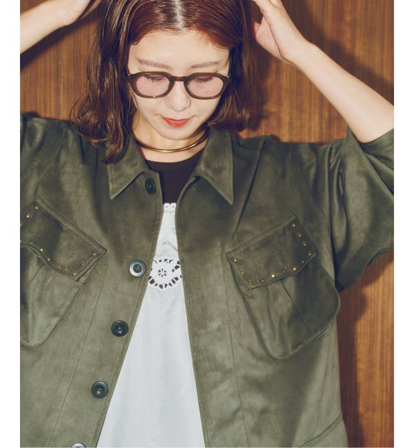 Spick and Span「ARCHIVE STANCE / アーカイブスタンス fale suede military JK」|ミリタリージャケット|