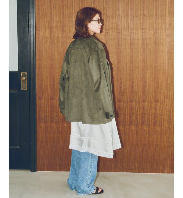Spick and Span「ARCHIVE STANCE / アーカイブスタンス fale suede military JK」|ミリタリージャケット|