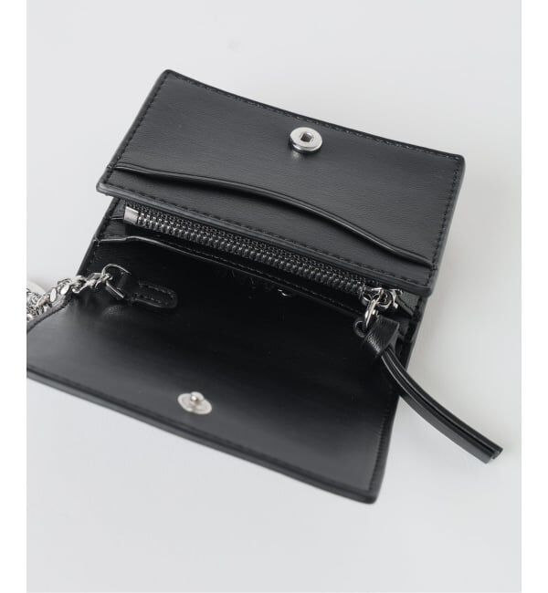 U by SPICK&SPAN「《新宿・WEB限定》GANNI / ガニー Bou Card Holder with Flap Heart Studs」|名刺入れ・カードケース|