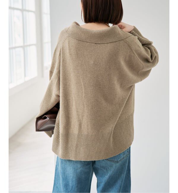 Spick and Span「ルーズウールポロシャツニット」|ニット・セーター|