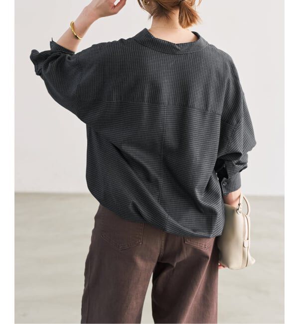 Spick and Span「CU/PEヘムギャザーシャツ」|シャツ・ブラウス|