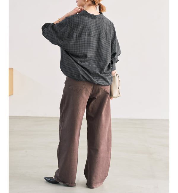 Spick and Span「CU/PEヘムギャザーシャツ」|シャツ・ブラウス|