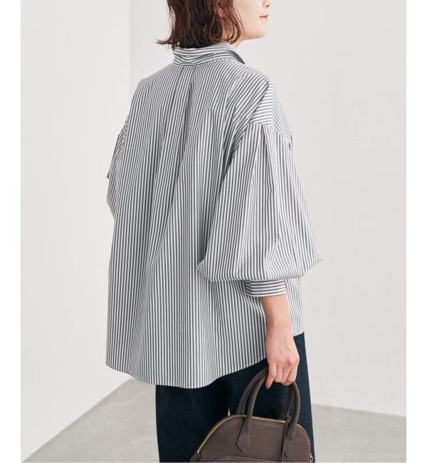Spick and Span「CO/PEギャザースリーブシャツ」|シャツ・ブラウス|