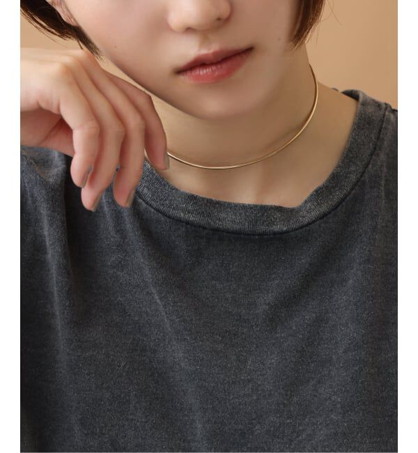 Lilas by Spick&Span「2.5パイプC型チョーカー K10」|ネックレス|
