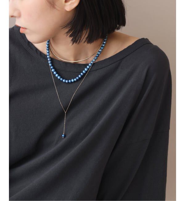 Lilas by Spick&Span「2.5パイプC型チョーカー K10」|ネックレス|