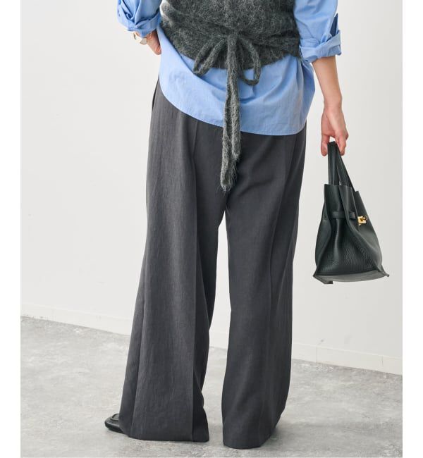 Spick and Span「《34サイズ登場 / 追加》P/Wイージースラックスパンツ」|スラックス|