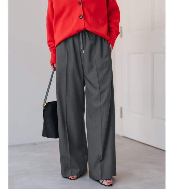 Spick and Span「《34サイズ登場 / 追加》P/Wイージースラックスパンツ」|スラックス|