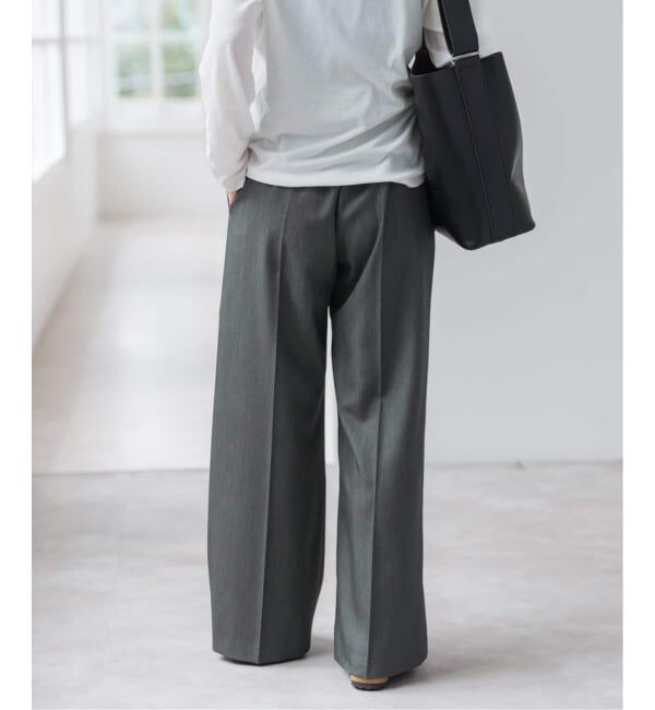 Spick and Span「《34サイズ登場 / 追加》P/Wイージースラックスパンツ」|スラックス|
