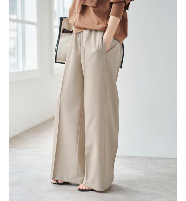Spick and Span「《34サイズ登場 / 追加》P/Wイージースラックスパンツ」|スラックス|