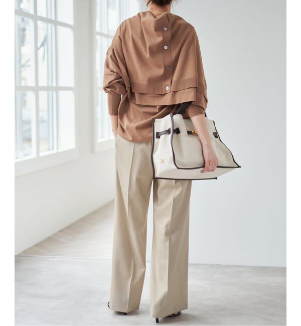 Spick and Span「《34サイズ登場 / 追加》P/Wイージースラックスパンツ」|スラックス|