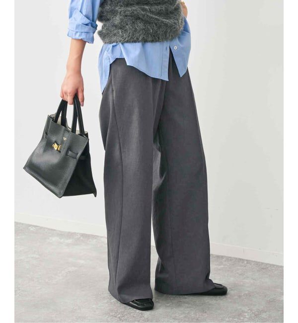 Spick and Span「《34サイズ登場 / 追加》P/Wイージースラックスパンツ」|スラックス|