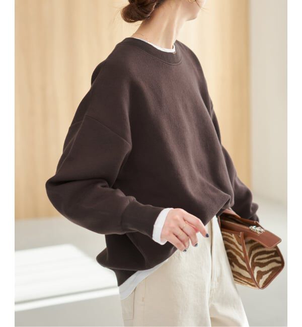 Spick and Span「《一部店舗+WEB限定 / 追加》2枚SET ルーズニット&カット」|ニット・セーター|ブラウン