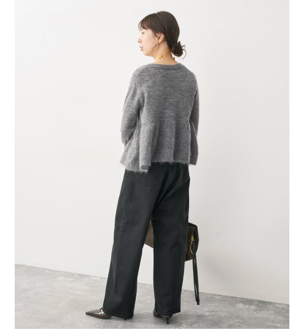 Spick and Span「《追加》モヘヤ混ペプラムニット」|ニット・セーター|