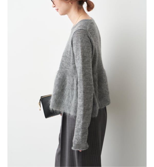 Spick and Span「《追加》モヘヤ混ペプラムニット」|ニット・セーター|