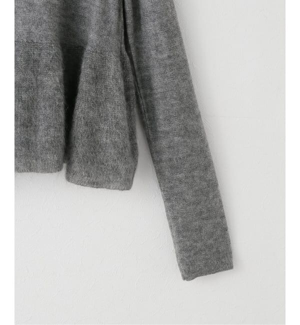 Spick and Span「《追加》モヘヤ混ペプラムニット」|ニット・セーター|