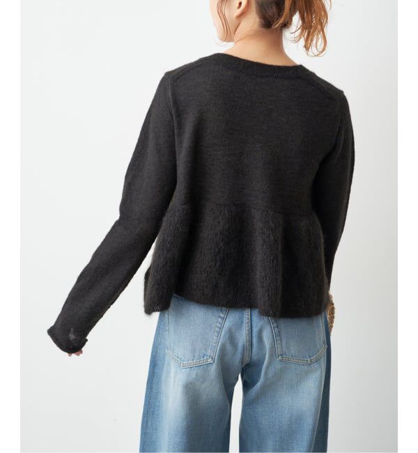 Spick and Span「《追加》モヘヤ混ペプラムニット」|ニット・セーター|