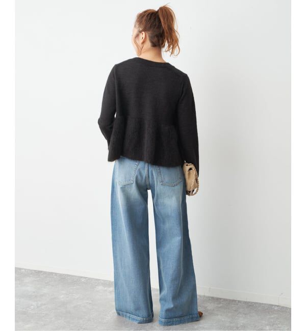 Spick and Span「《追加》モヘヤ混ペプラムニット」|ニット・セーター|