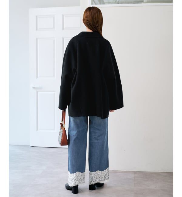 U by SPICK&SPAN「《予約》パイルメルトンジップコート」|ステンカラーコート|