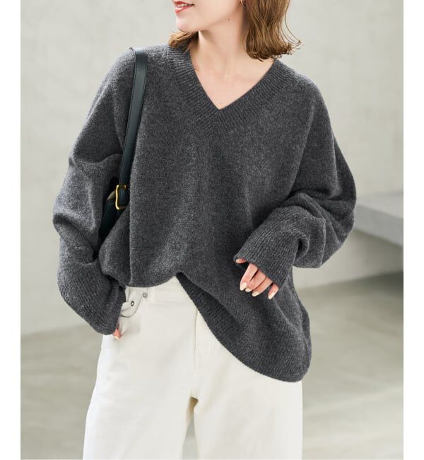 Spick and Span「《予約》クーマラムVネックプルオーバー」|ニット・セーター|
